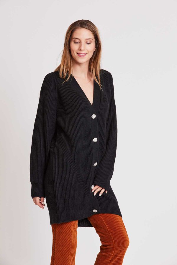 Long cardigan uni CARACAS - Image 5
