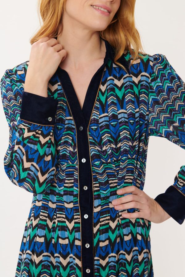Robe Longue Imprimée Multicolore ADOLIE - Image 4