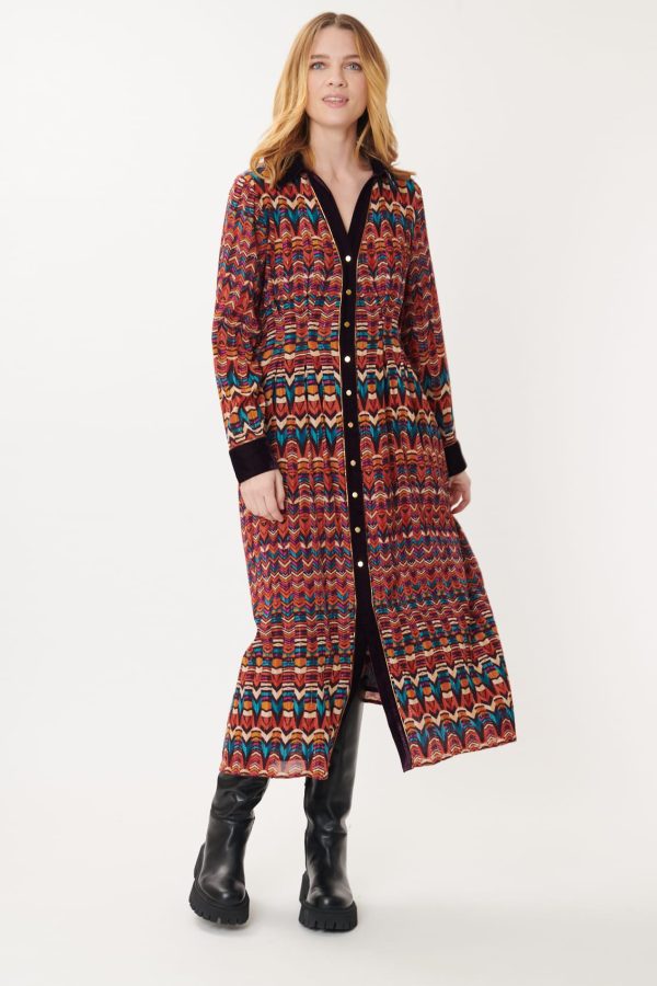 Robe Longue Imprimée Multicolore ADOLIE - Image 5