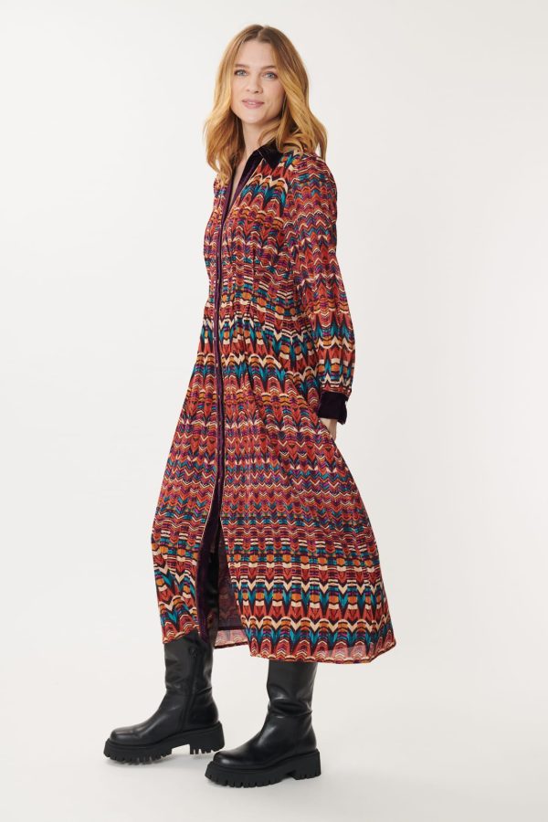 Robe Longue Imprimée Multicolore ADOLIE - Image 6