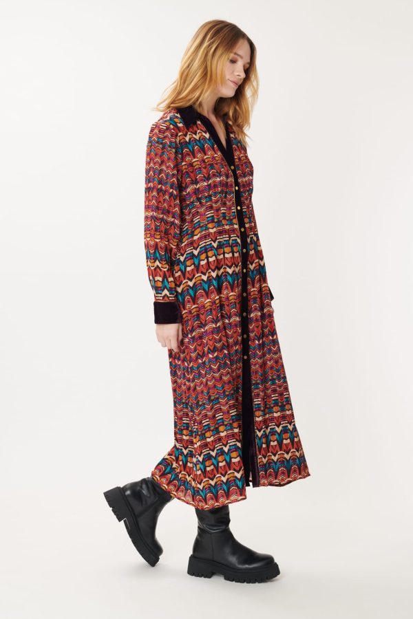 Robe Longue Imprimée Multicolore ADOLIE - Image 7
