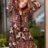 Robe Paisley Brodée AGRIPPINE
