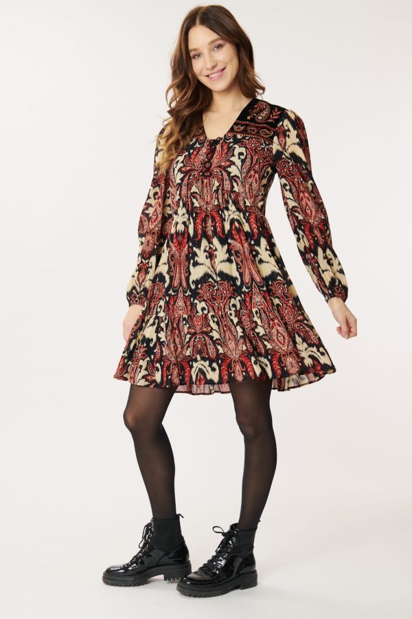 Robe Paisley Brodée AGRIPPINE - Image 2
