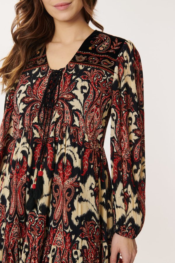 Robe Paisley Brodée AGRIPPINE - Image 5