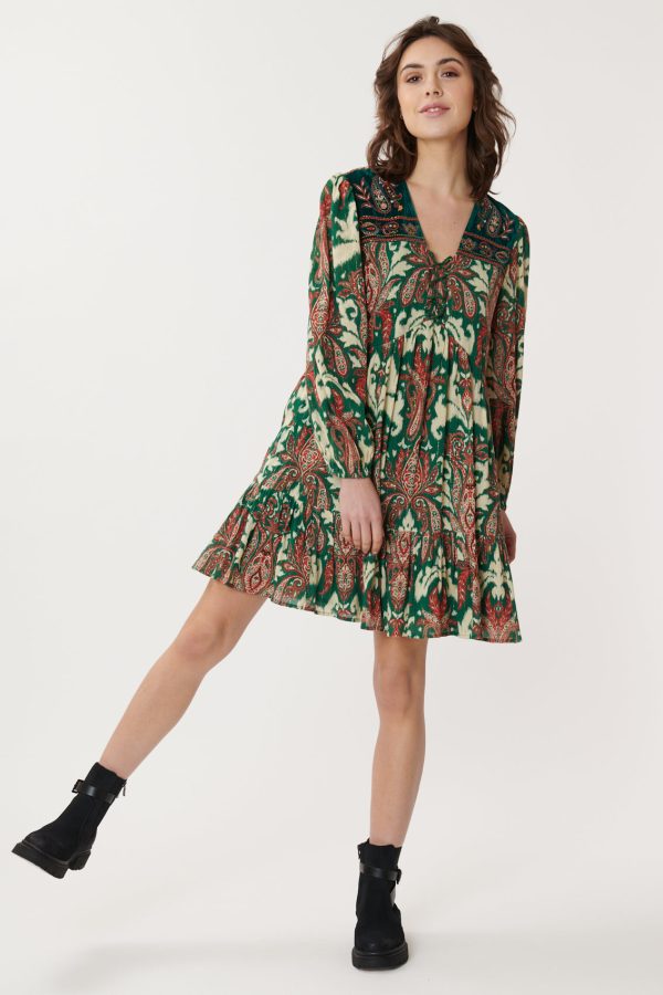 Robe Paisley Brodée AGRIPPINE - Image 6