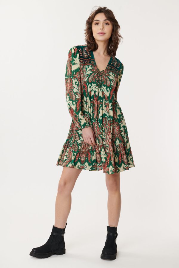 Robe Paisley Brodée AGRIPPINE - Image 7