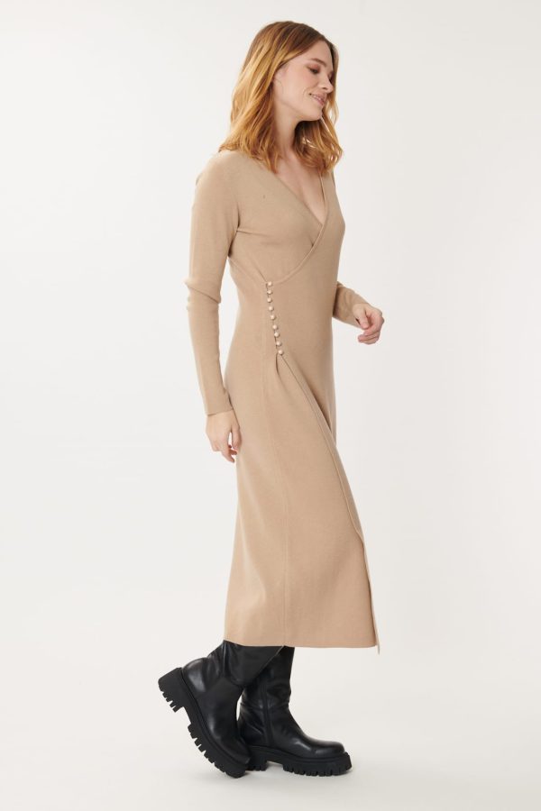 Robe mi-longue en maille unie GAVINA - Image 2