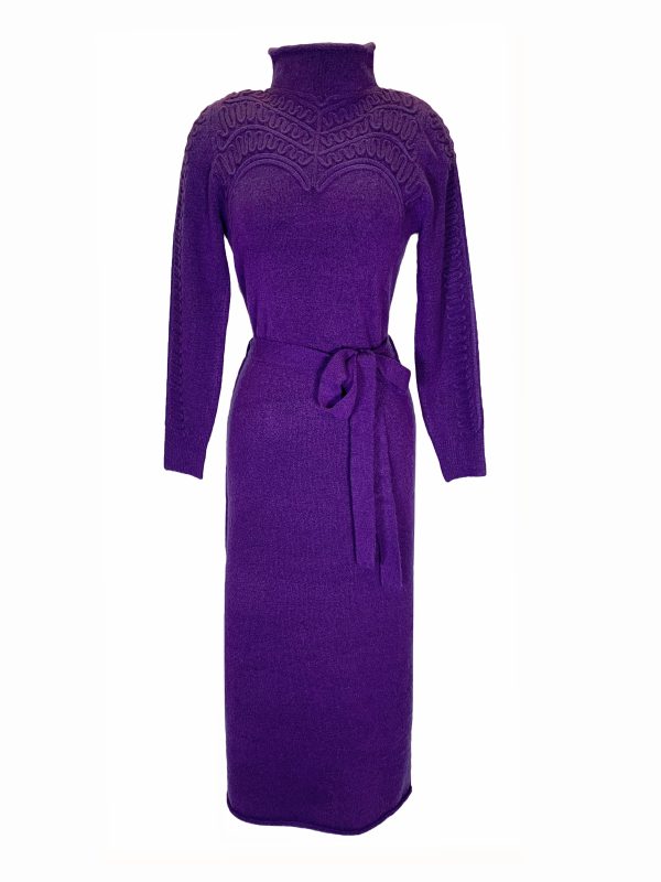 Robe Longue Maille Broderies GUILLEMETTE