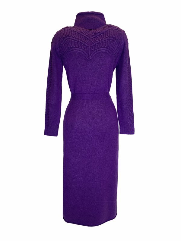 Robe Longue Maille Broderies GUILLEMETTE - Image 2