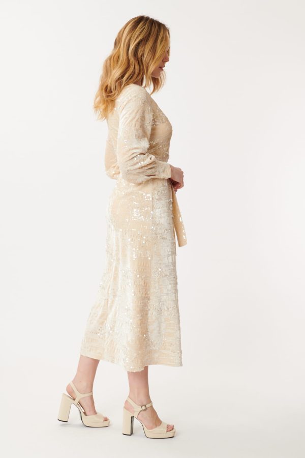 Robe de fêtes en velours et sequins DALVA - Image 7