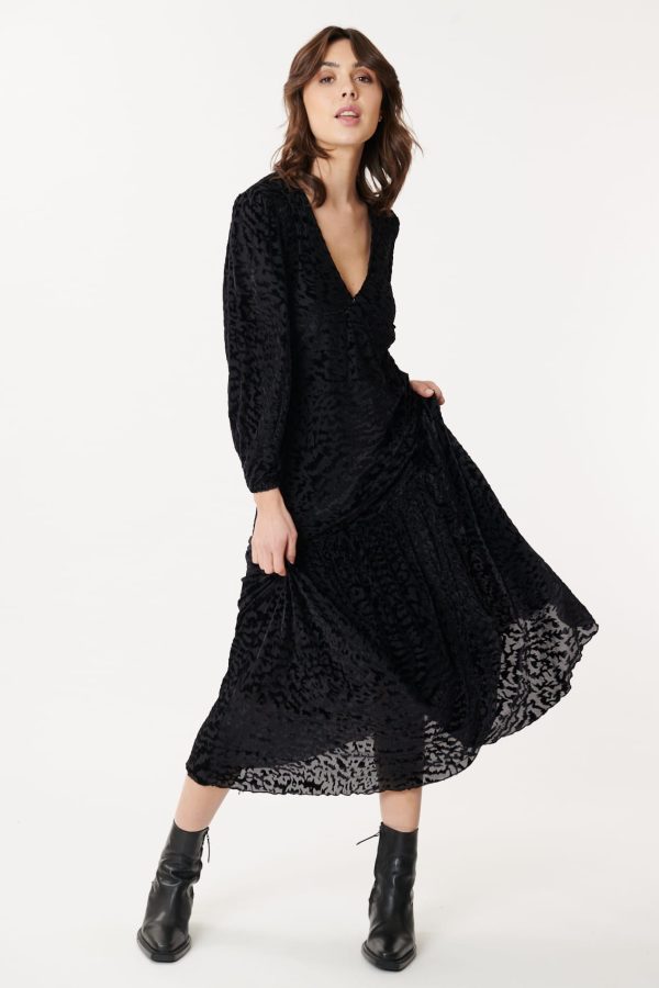 Robe Ample à Manches 3/4 en jersey stretch DELIA - Image 7