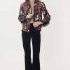Veste en Velours Imprimé Paisley CENDRILLON - Image 2