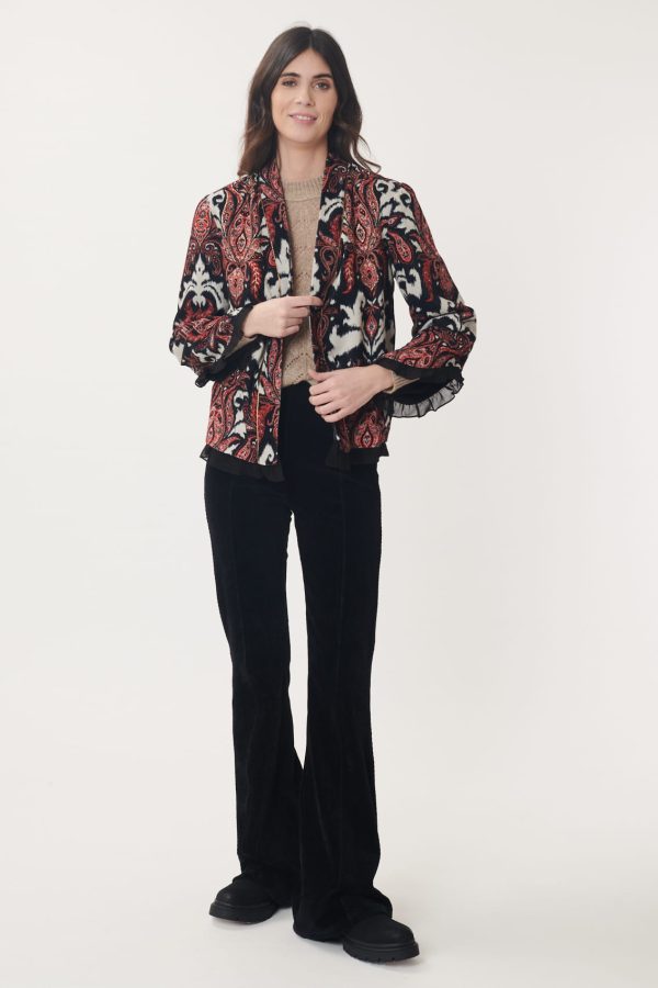 Veste en Velours Imprimé Paisley CENDRILLON - Image 2
