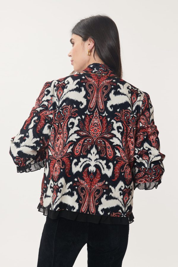 Veste en Velours Imprimé Paisley CENDRILLON - Image 3