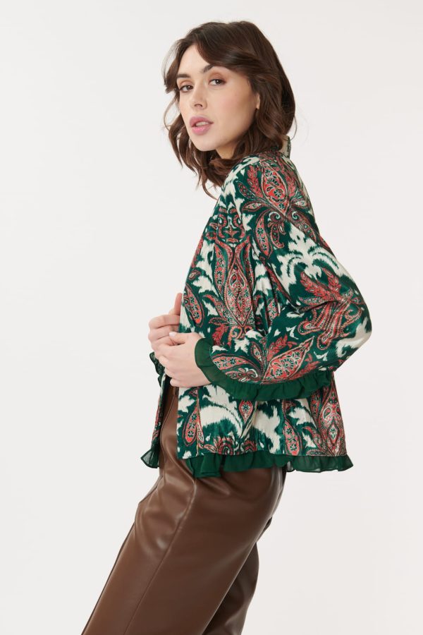 Veste en Velours Imprimé Paisley CENDRILLON - Image 7