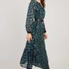 Robe longue col V à imprimé floral BALLADE - Image 2