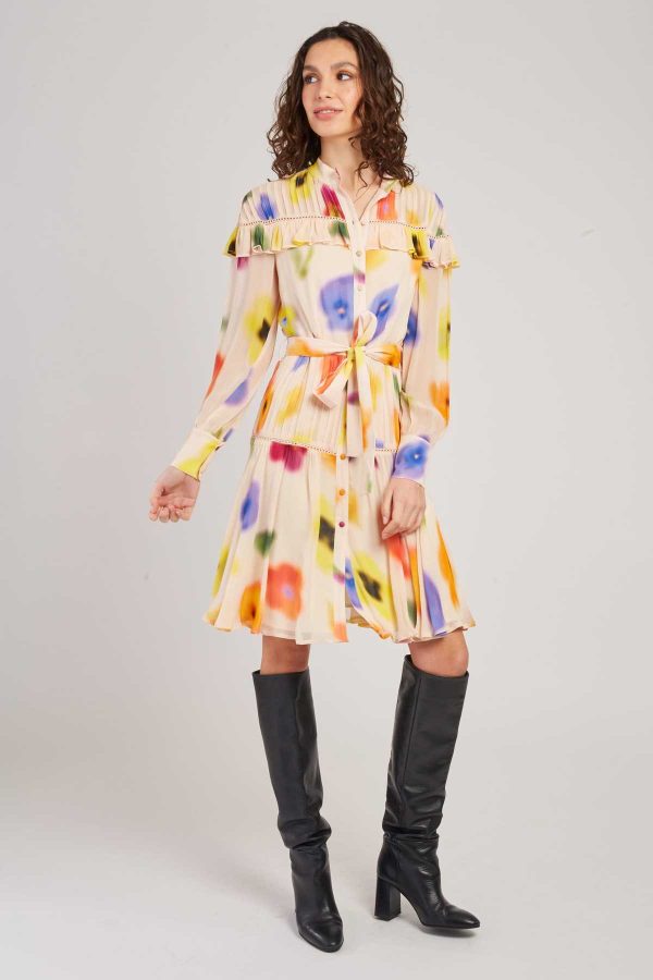 Robe courte à imprimé floral BEGONIA - Image 6