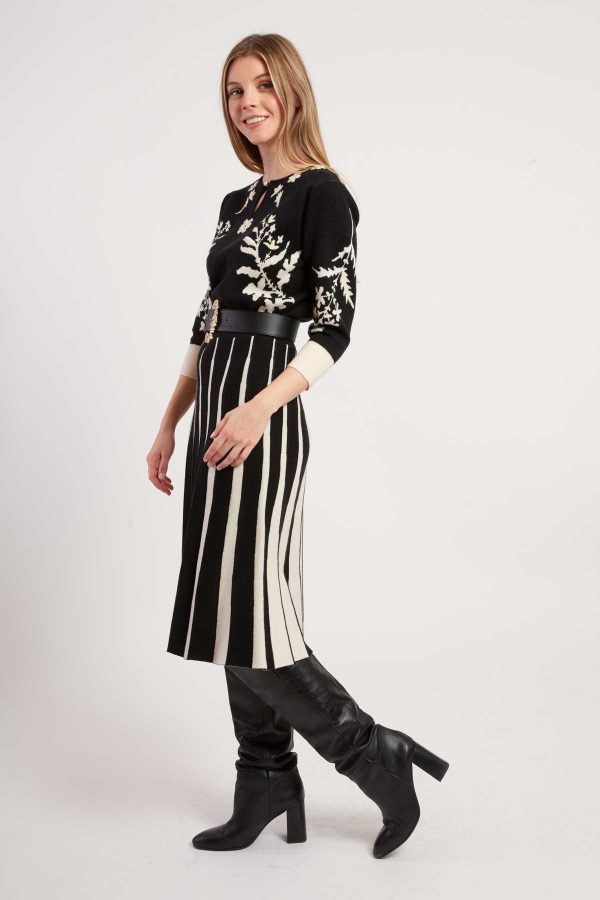 Robe mi-longue en maille JEANNICK - Image 2