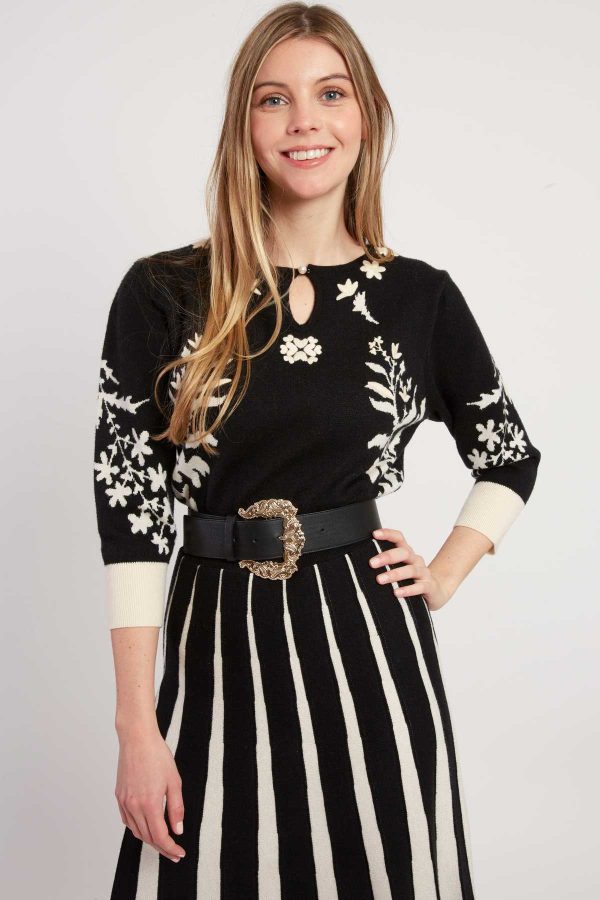Robe mi-longue en maille JEANNICK - Image 4