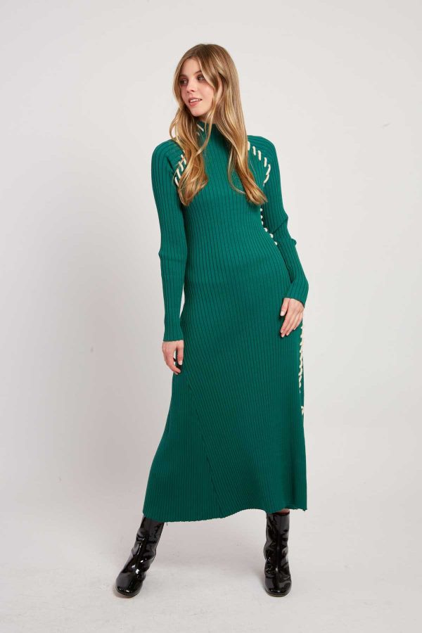 Robe longue en maille JET-SET