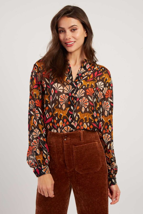 Blouse imprimée manches longues FANCY - Image 2