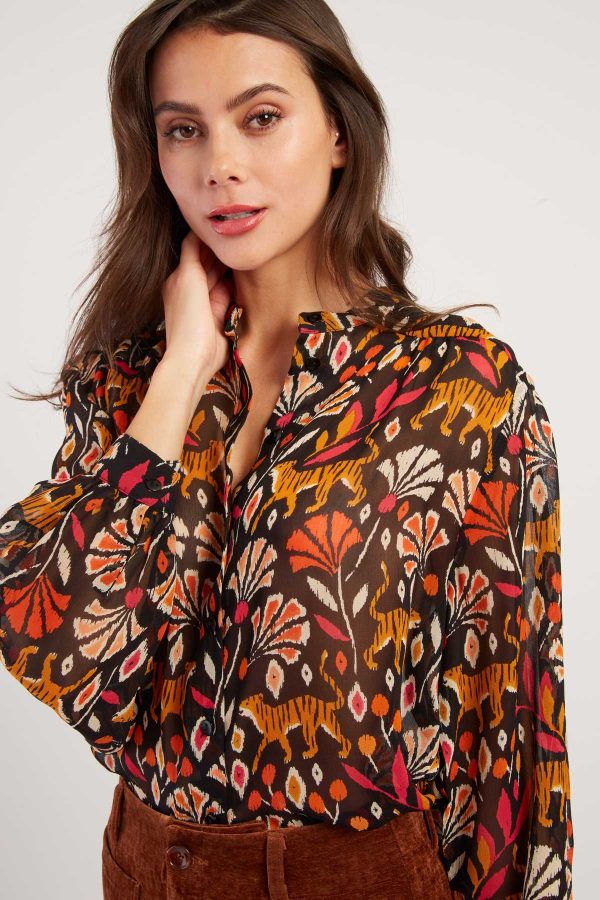 Blouse imprimée manches longues FANCY - Image 3