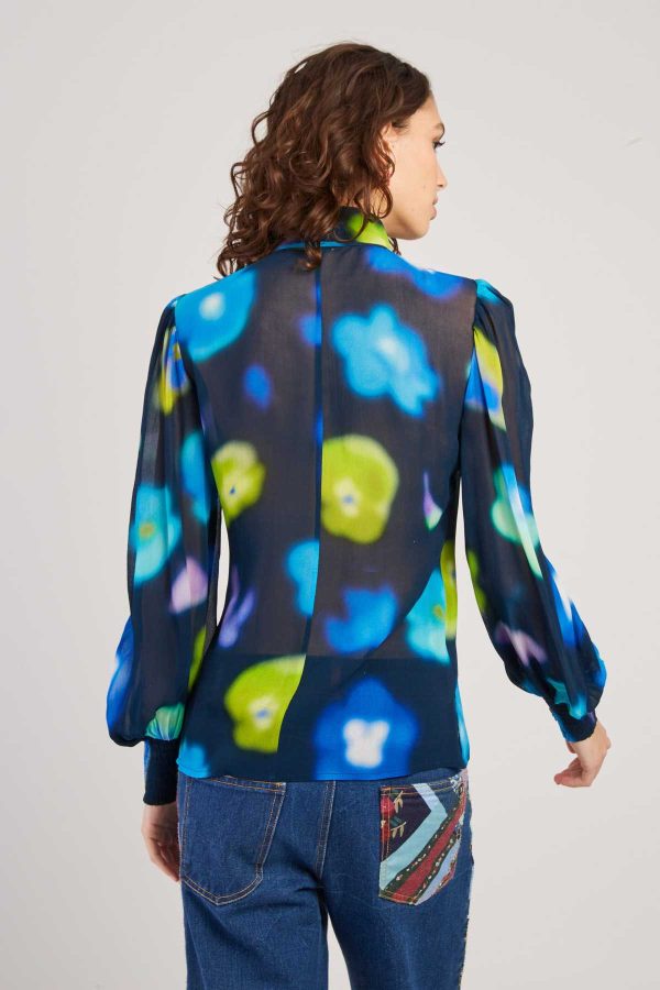 Blouse imprimée manches longues FEDERICA - Image 5