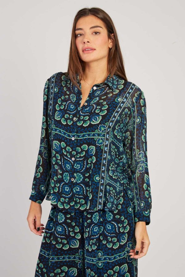 Chemise légère imprimée floral FEMININE