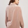 Chemise manches longues en velours HANIA - Image 3