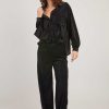 Chemise manches longues en velours HANIA - Image 4