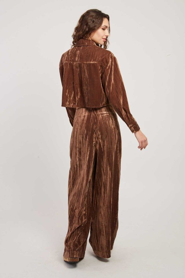 Chemise courte en velours HANNAH - Image 5