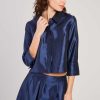 Chemise satinée manches 3/4 HANOVRE