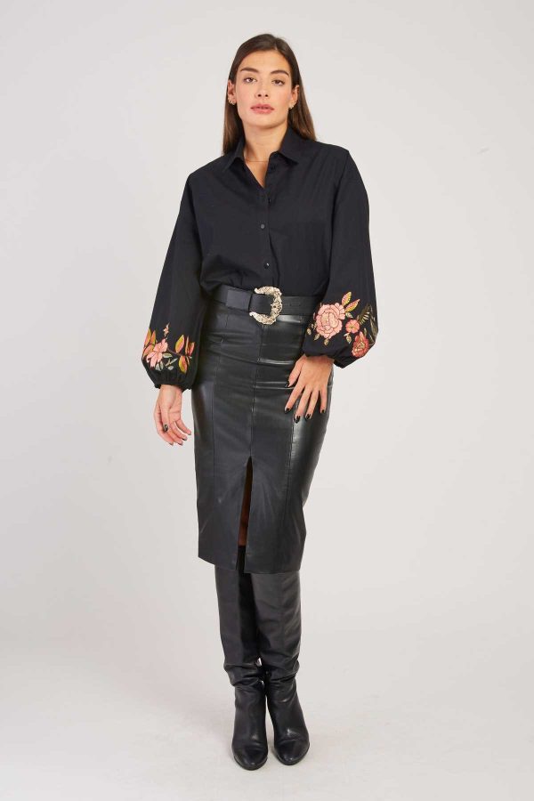 Chemise brodée manches bouffantes HEIDELBERG - Image 7