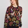 Pull à motif col rond CANDICE