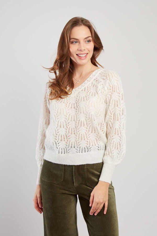 Pull en maille ajourée CAPUCINE