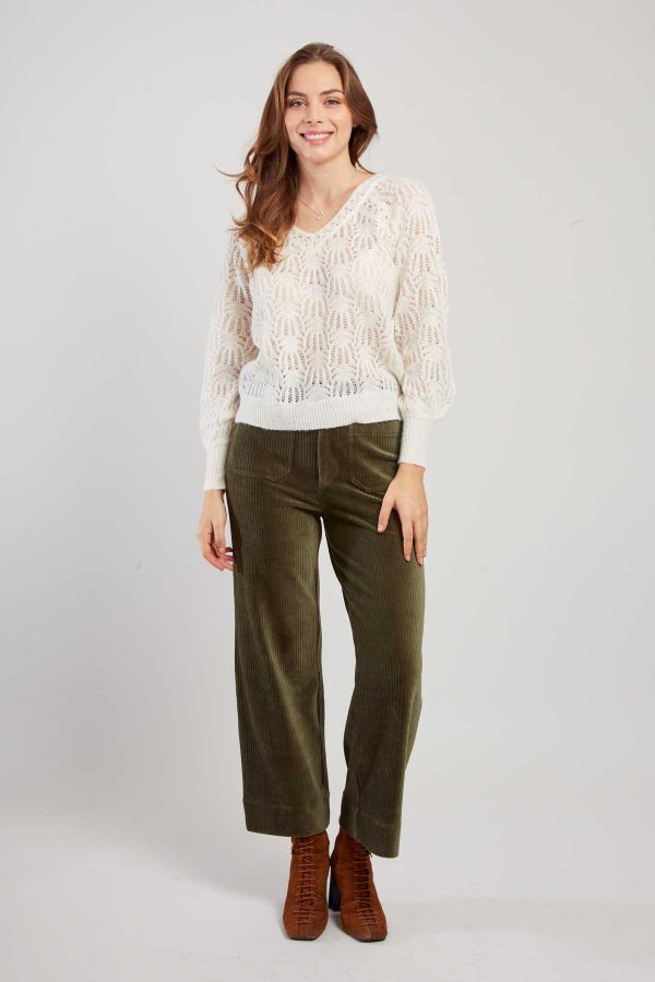 Pull en maille ajourée CAPUCINE - Image 2