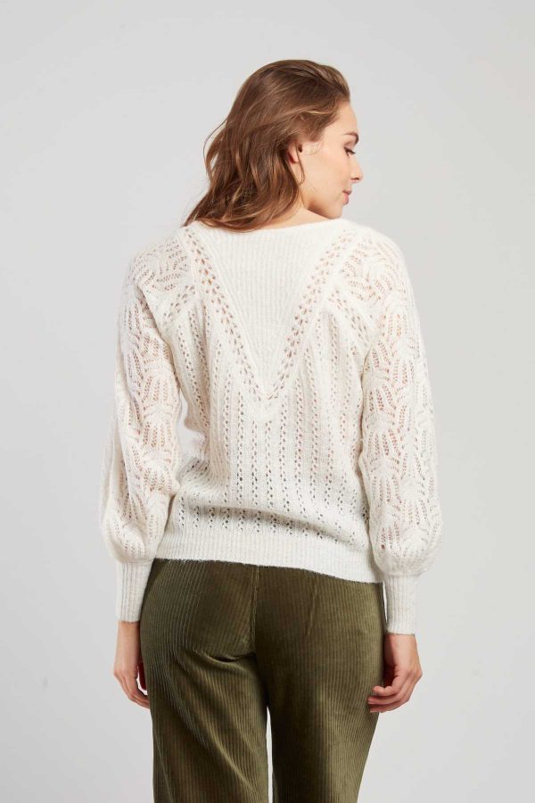 Pull en maille ajourée CAPUCINE - Image 5