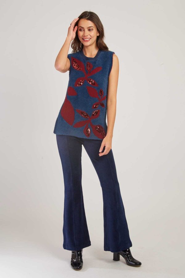 Pull sans manches à paillettes CARLOTTA - Image 2
