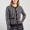 Cardigan bicolore en maille avec motif imprimé DAISY