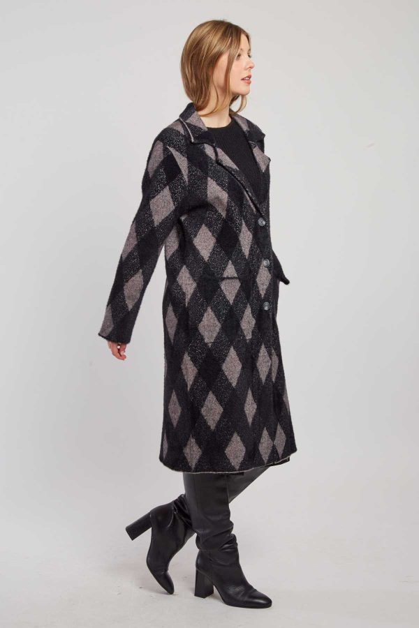 Gilet long en maille jacquard DANICA - Image 3