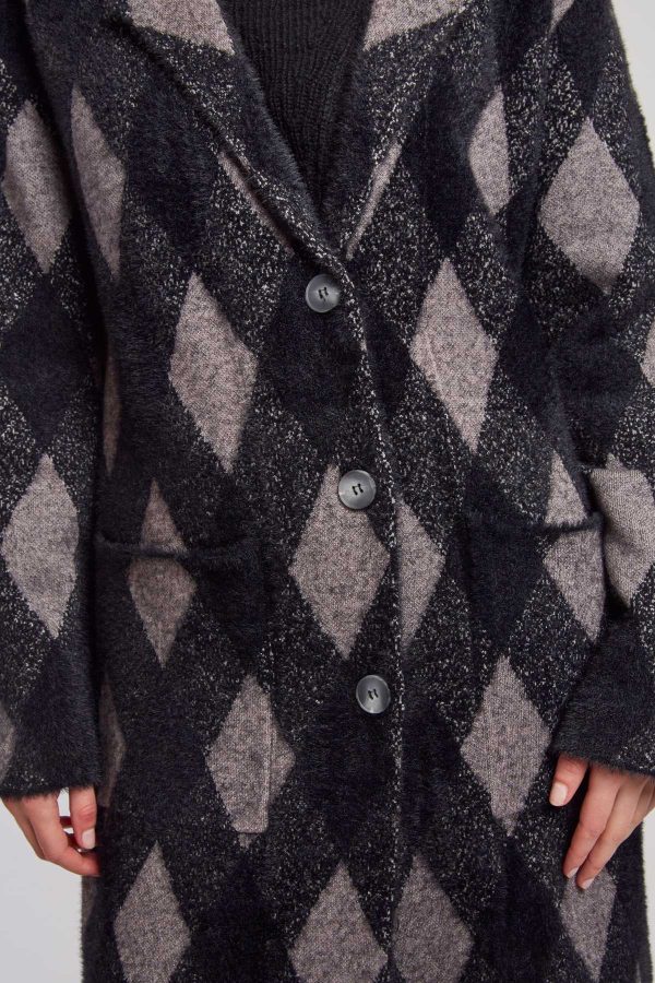Gilet long en maille jacquard DANICA - Image 5