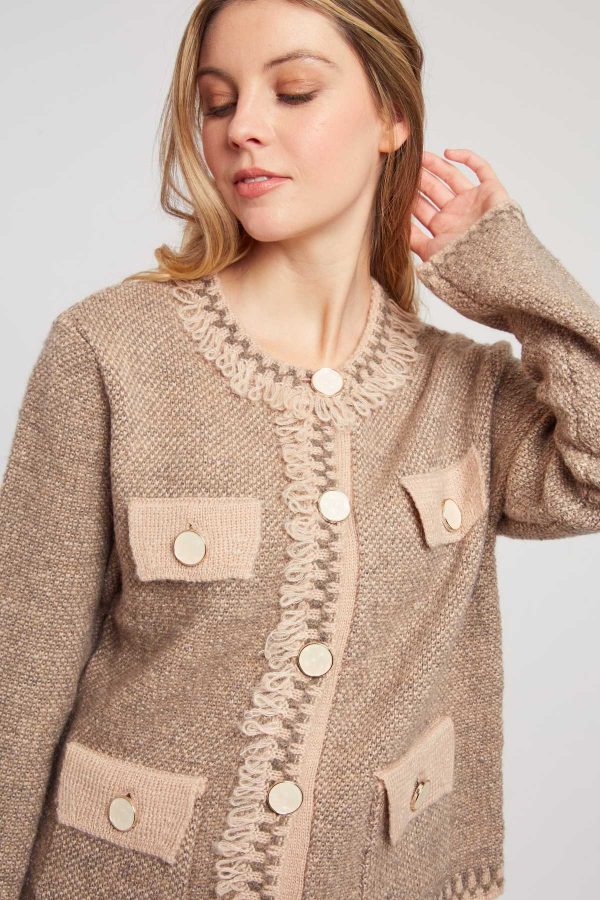 Gilet en maille col rond DANTE - Image 2