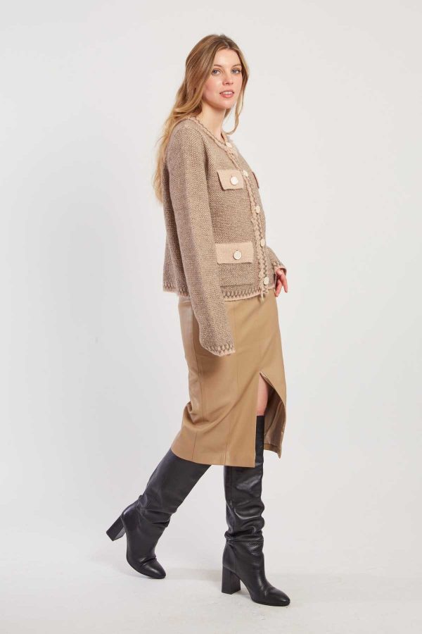 Gilet en maille col rond DANTE - Image 3