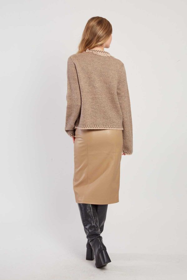 Gilet en maille col rond DANTE - Image 4