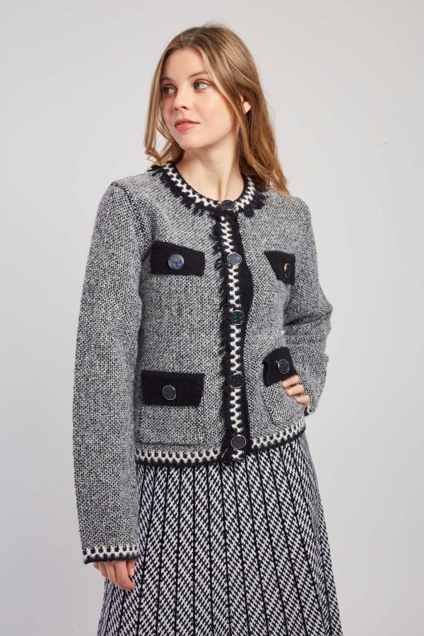 Gilet en maille col rond DANTE - Image 6