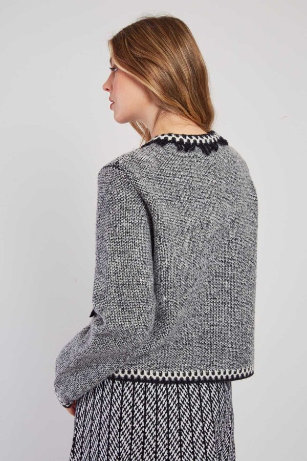 Gilet en maille col rond DANTE - Image 7