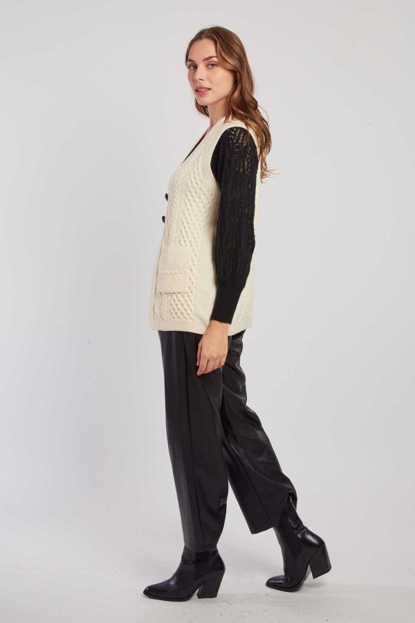 Gilet en maille sans manches col V DARCY - Image 4