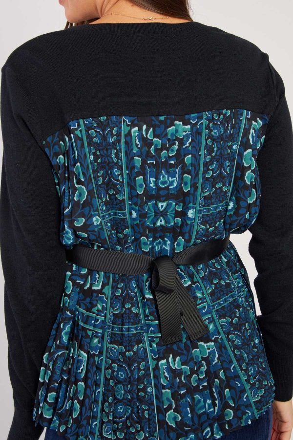 Cardigan bi-matière dos imprimé DEA - Image 3