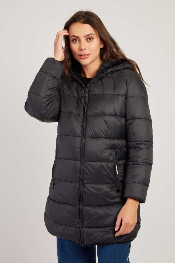 Doudoune reversible en fausse fourrure EFFIE