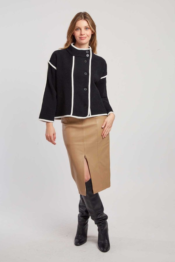 Veste courte col montant LAETICIA - Image 3